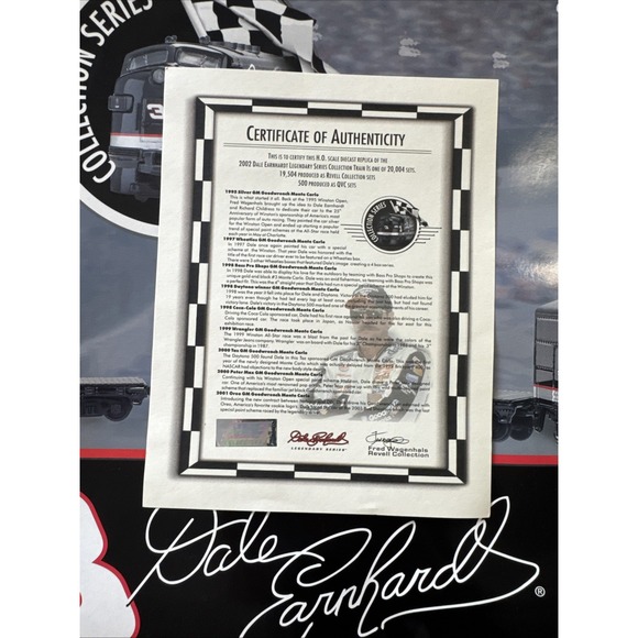 Revell Collection Dale Earnhardt 20 Piece Train Set HO Scale 1/64 Diecast 2002 - Picture 5 of 16